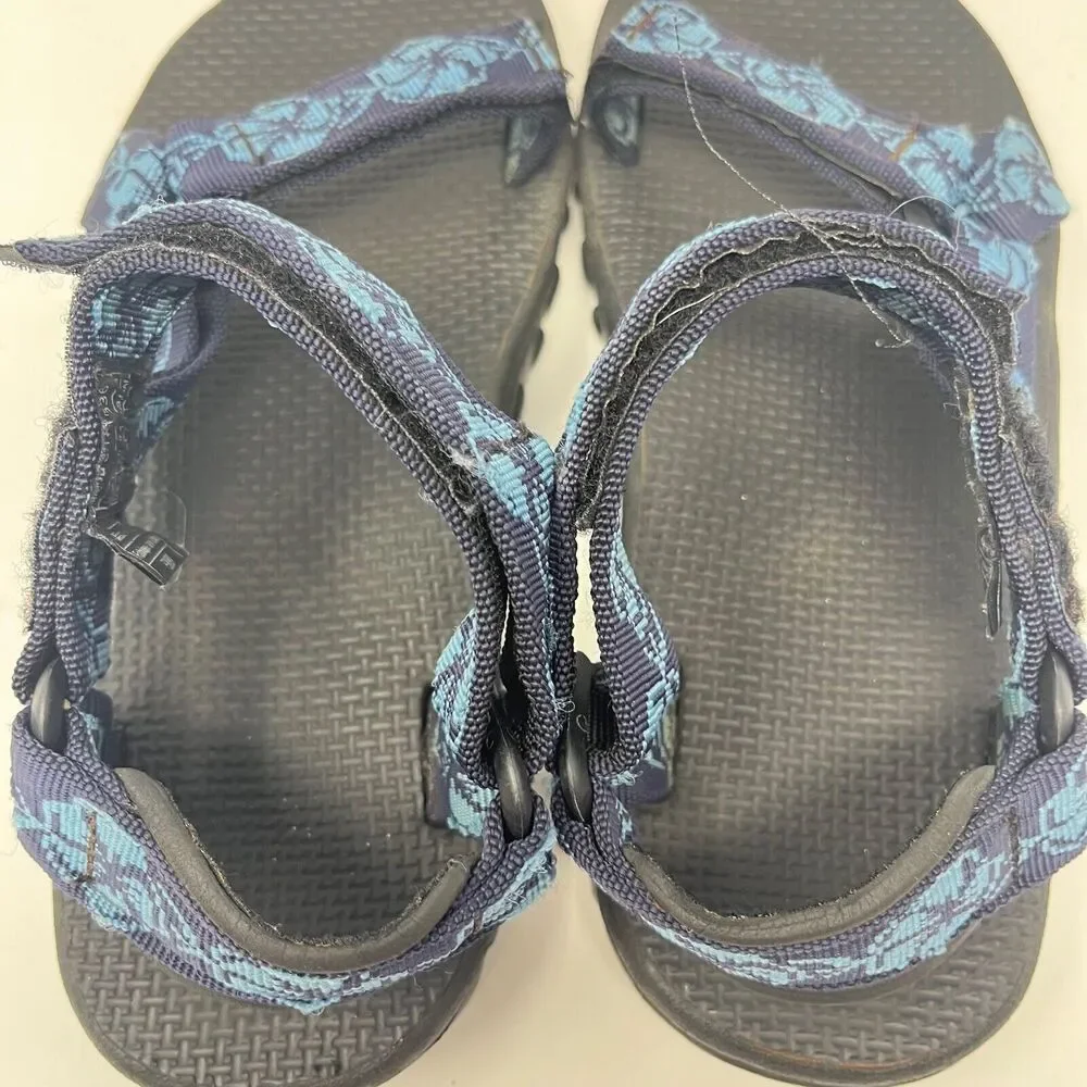 Teva Womens Hurricane Xlt Sport Sandals Blue Adjustable Logo Low Heel 7